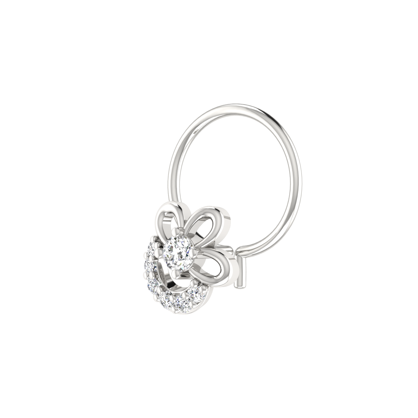 0.05 Carat Natural Diamond Nose Pin - HI Color, VS-SI Clarity.